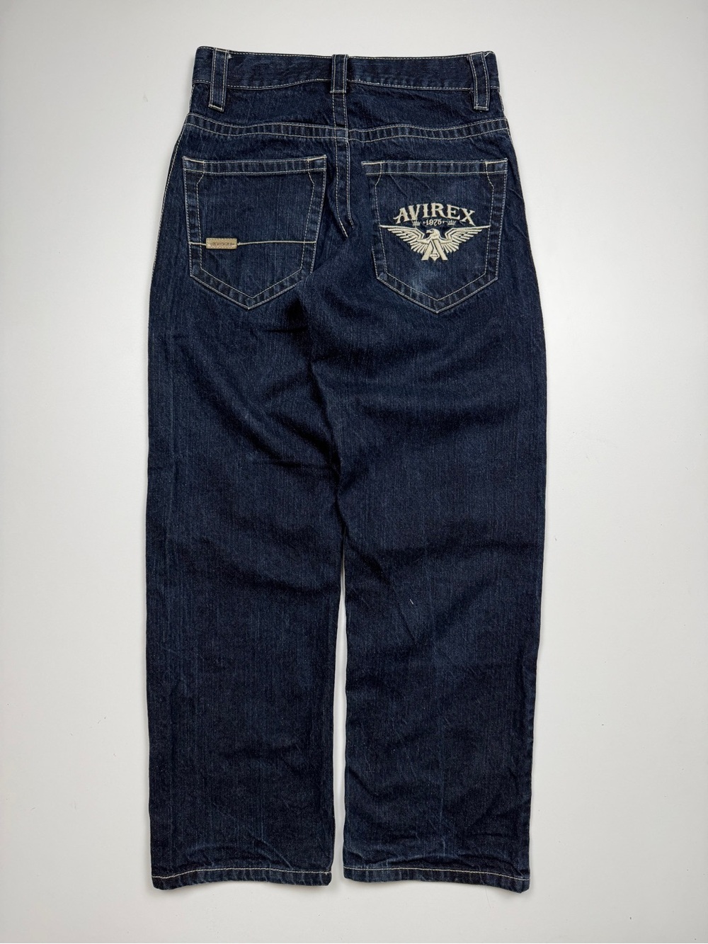 Vintage Avirex Relaxed Straight Denim Jeans Mens W28 Indigo Blue Y2K